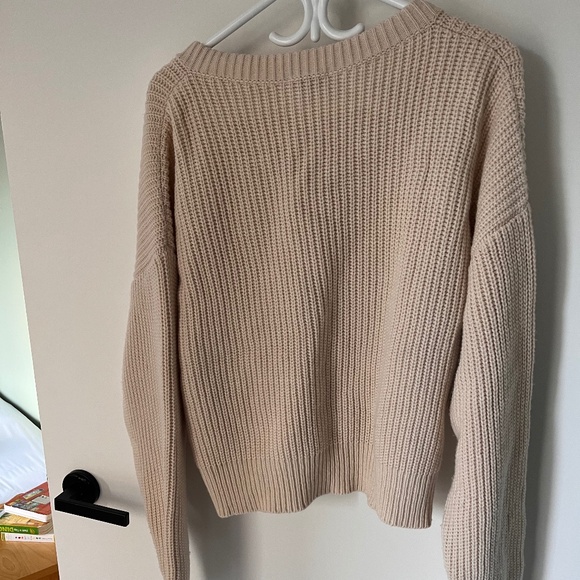Baum Und Pferdgarten - Lace-up crop knit sweater XL - Picture 2 of 5